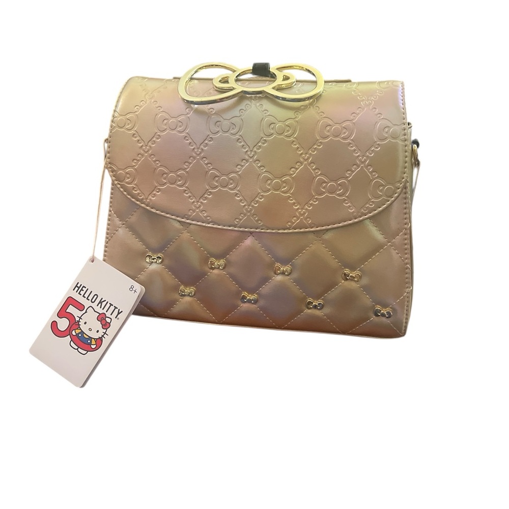 Loungefly Hello Kitty Iridescent Gold Crossbody Bag